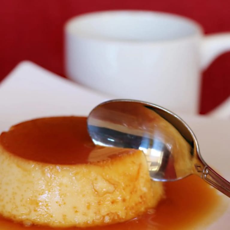 Indulge in our crema volteada
