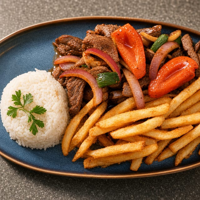 Lomo Saltado Limeño.